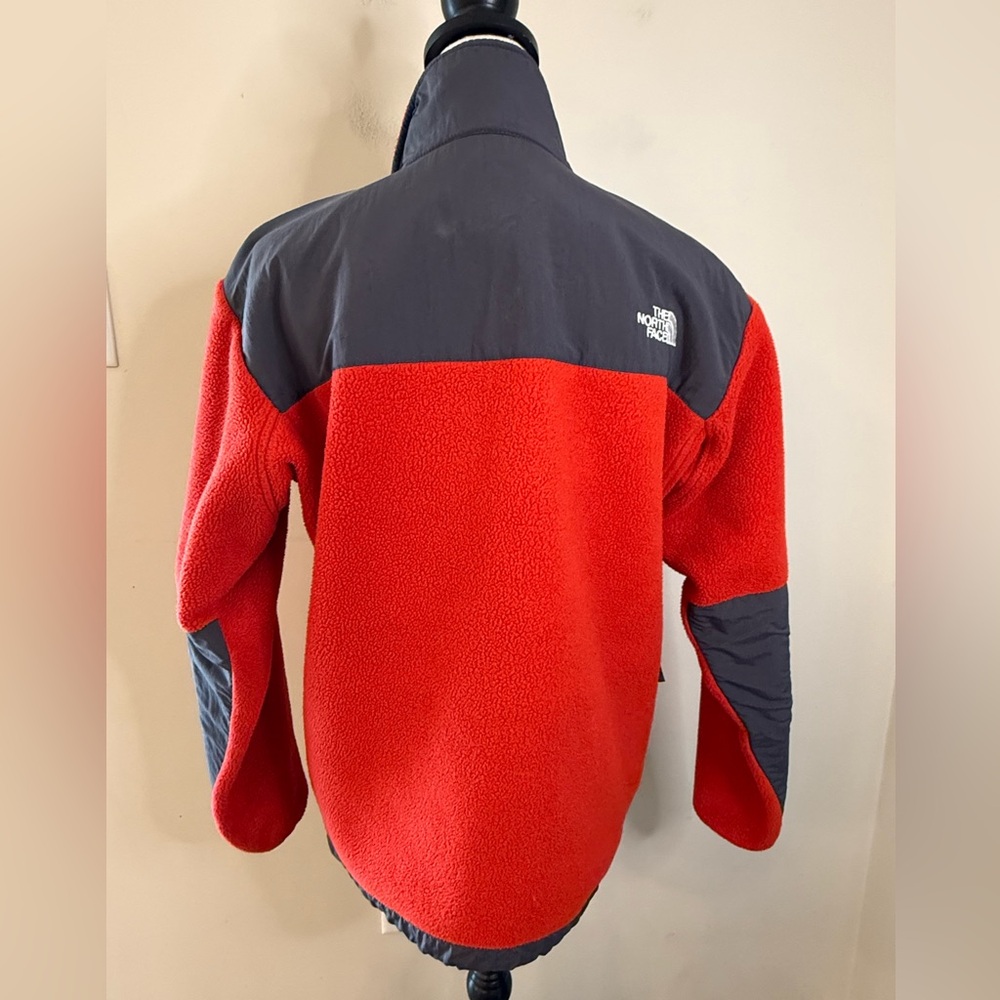 The North Face Polartec fleece jacket red gray SZ SM - Picture 4 of 14